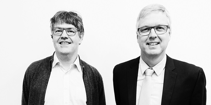 Erik Vilain Thomas (left) og Jørgen Arendt Jensen (right). Photo: Innovation Fund Denmark